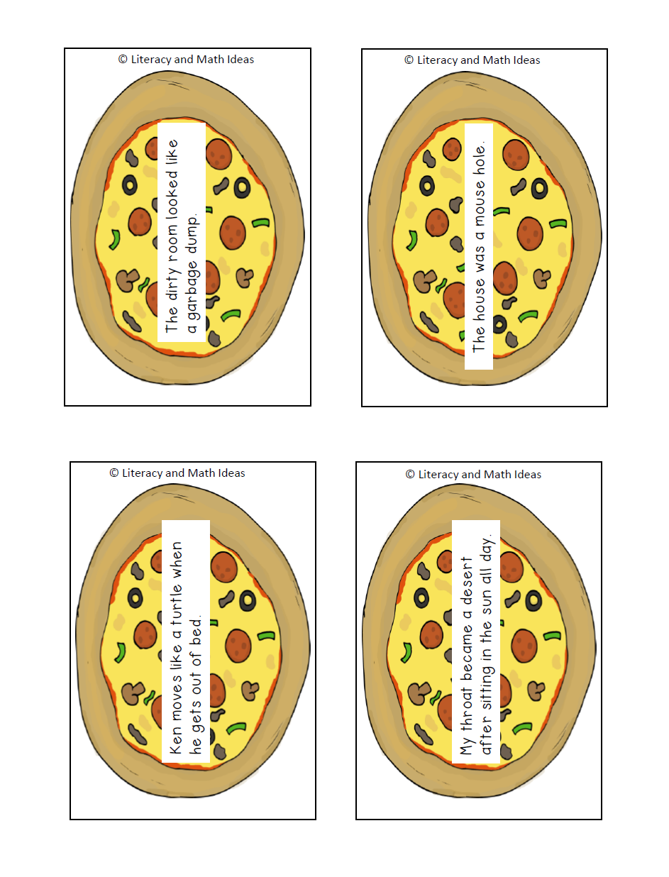 Simile and Metaphor Games + Printable Centers