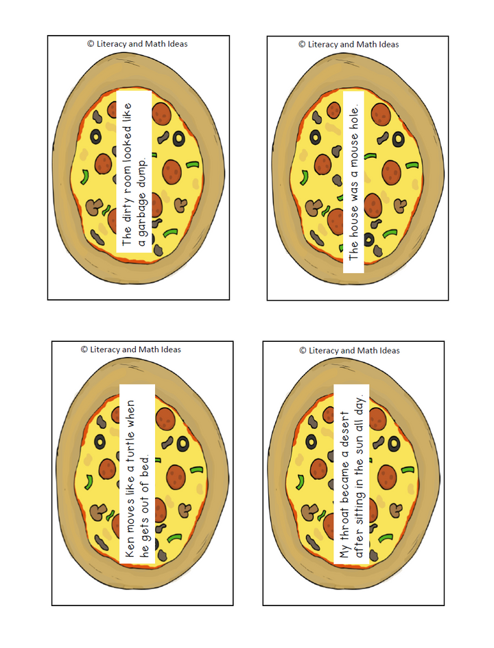 Simile and Metaphor Games + Printable Centers