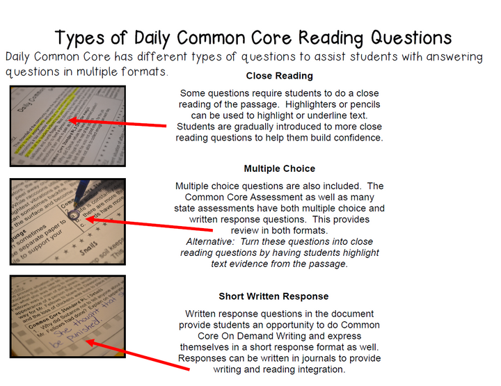 Daily Common Core Reading Grade 3 and Grade 4 Combined