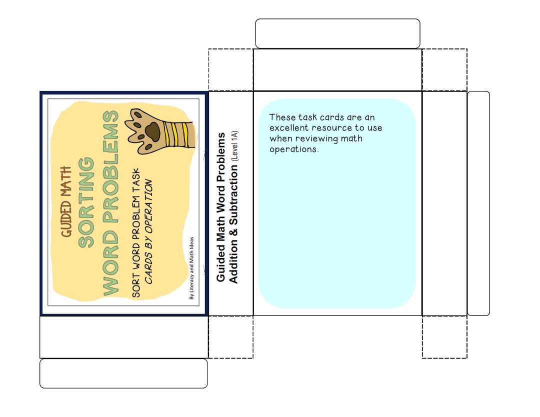 Guided Math: Sorting Word Problems (Great For Beginners and Intervention)