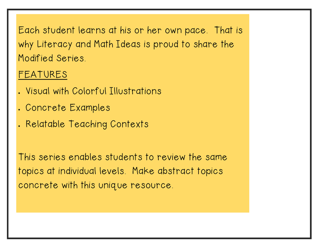 Modified Grammar (Visual Nouns and Verbs) Great for Autistic and Special Ed.