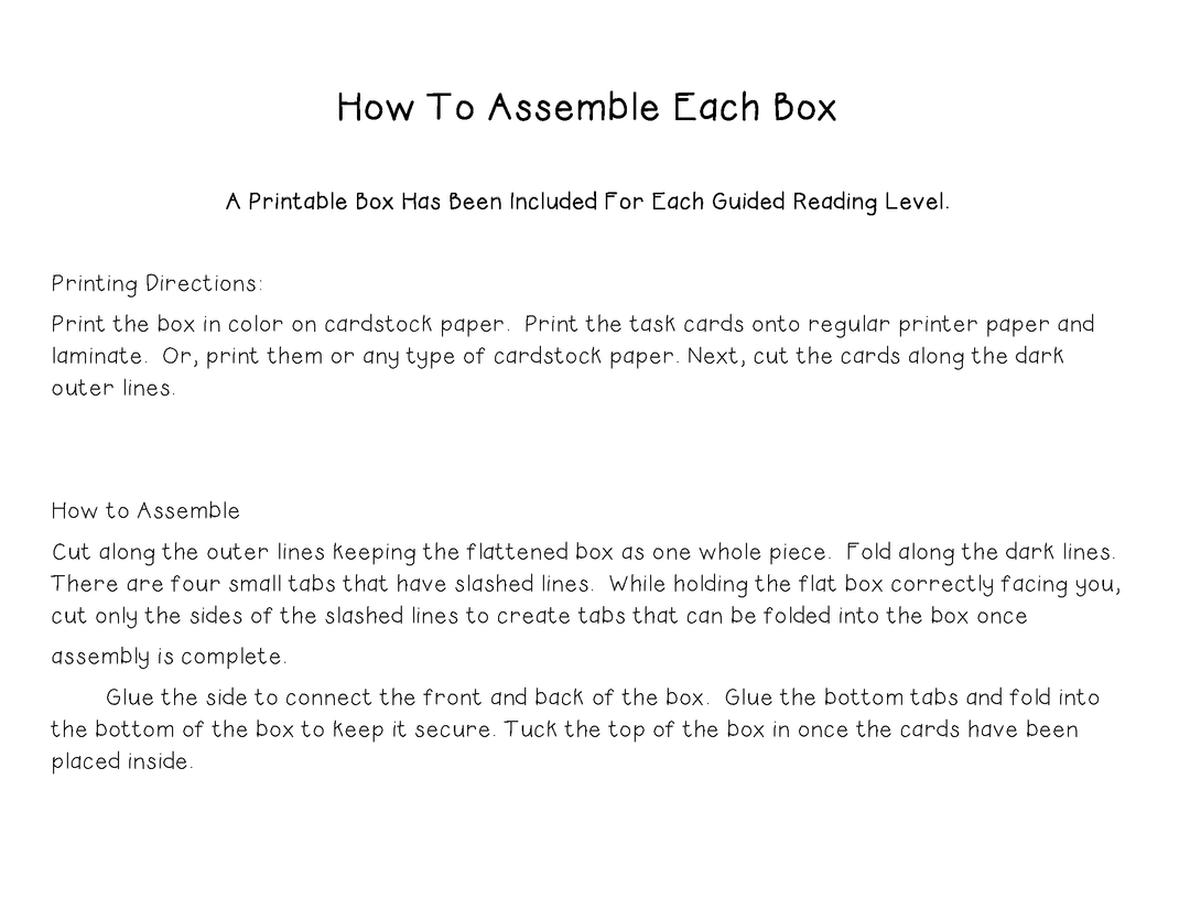 Summarizing Task Cards For Each Guided Reading Level (Levels N, O, P)