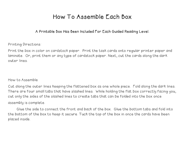 Summarizing Task Cards For Each Guided Reading Level (Levels N, O, P)
