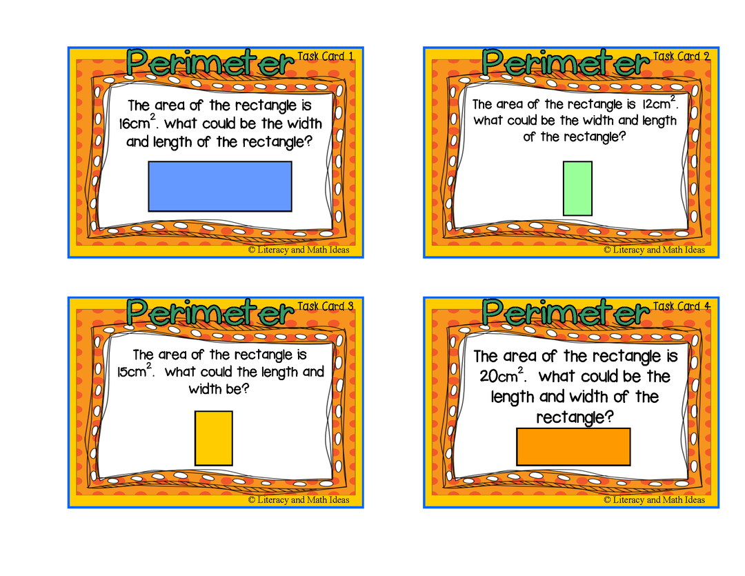 Perimeter Task Cards: Deeper Levels of Understanding