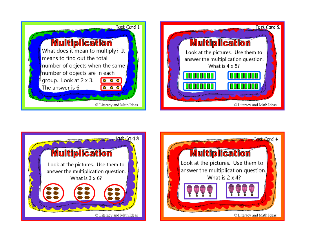 Multiplication Task Cards