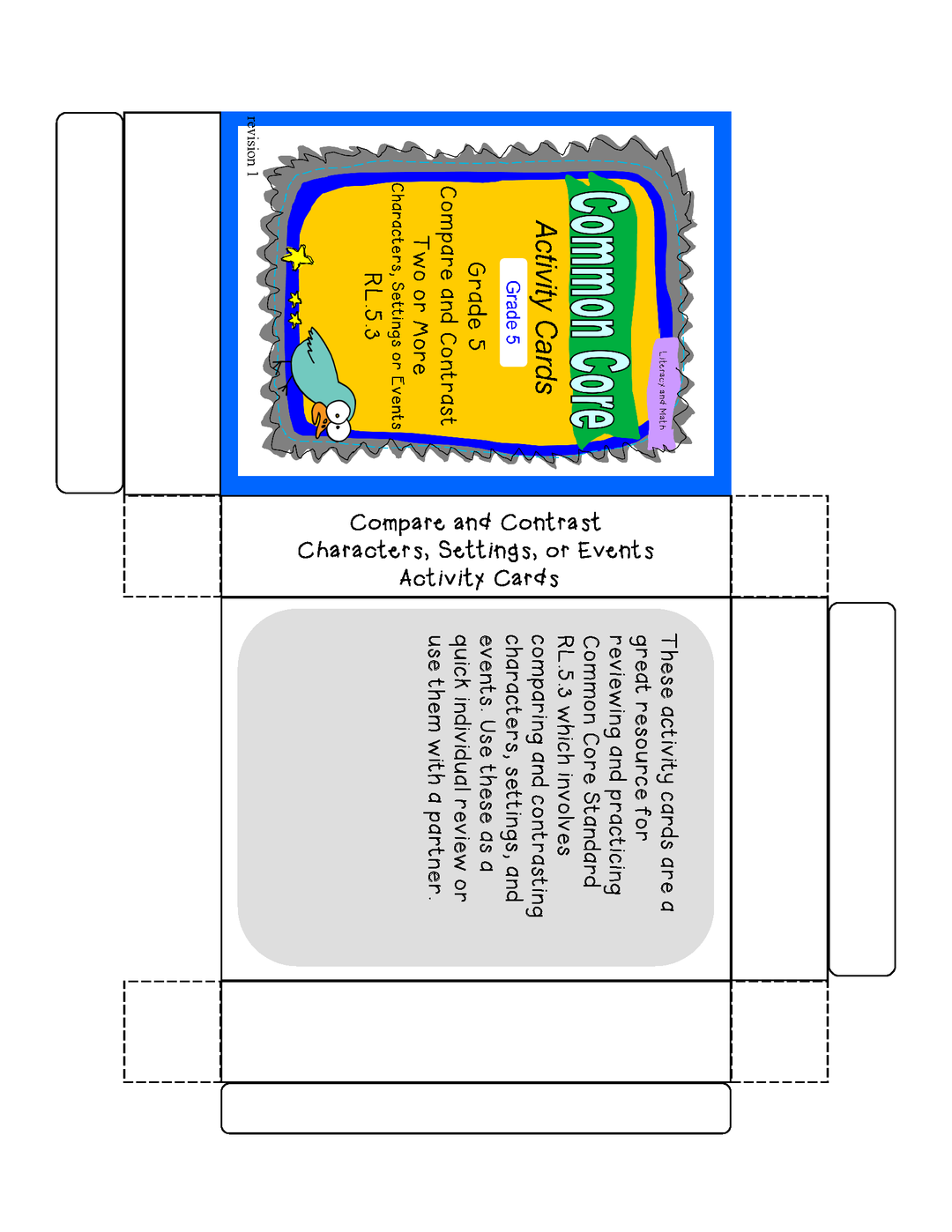 Compare & Contrast Two or More Characters, Settings, & Events 5.3