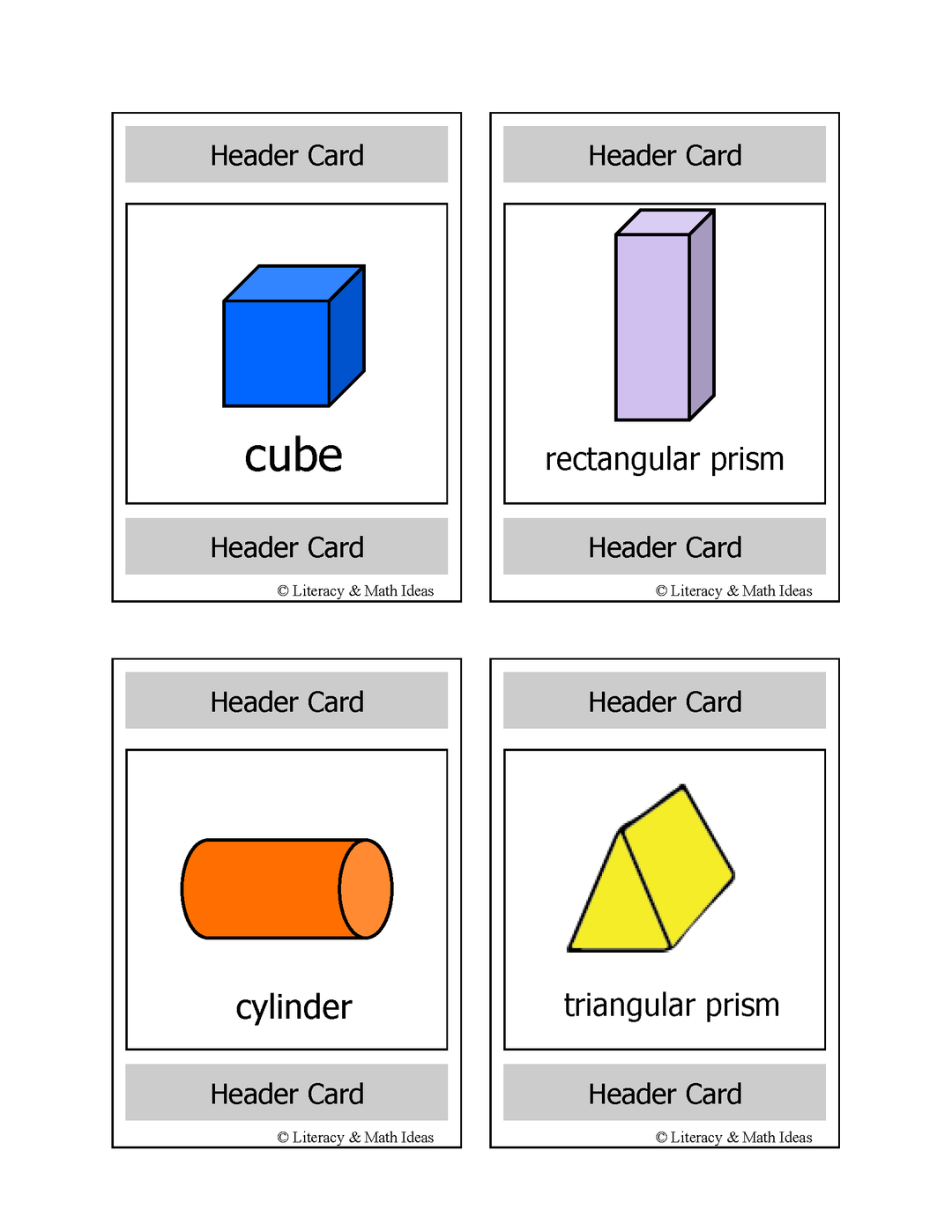 Geometric Nets of Solids Playing Cards