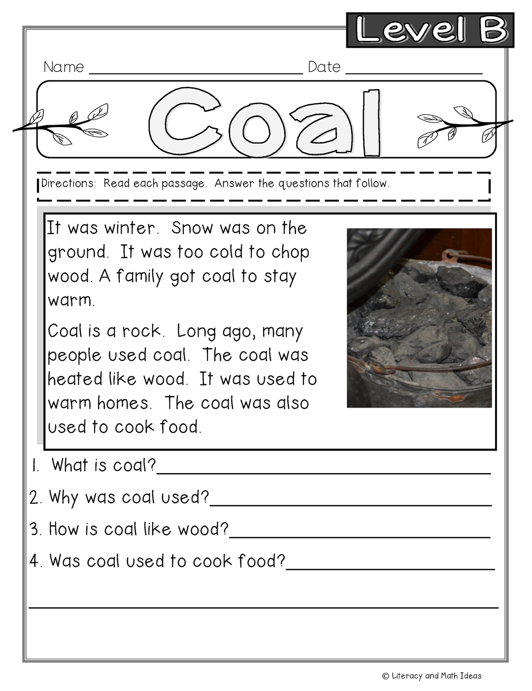 Guided Reading Nonfiction Passages Level B