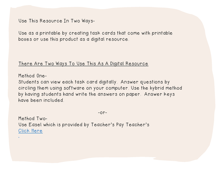 Inference Task Cards (Guided Reading Levels J,K,L,& M) + Print