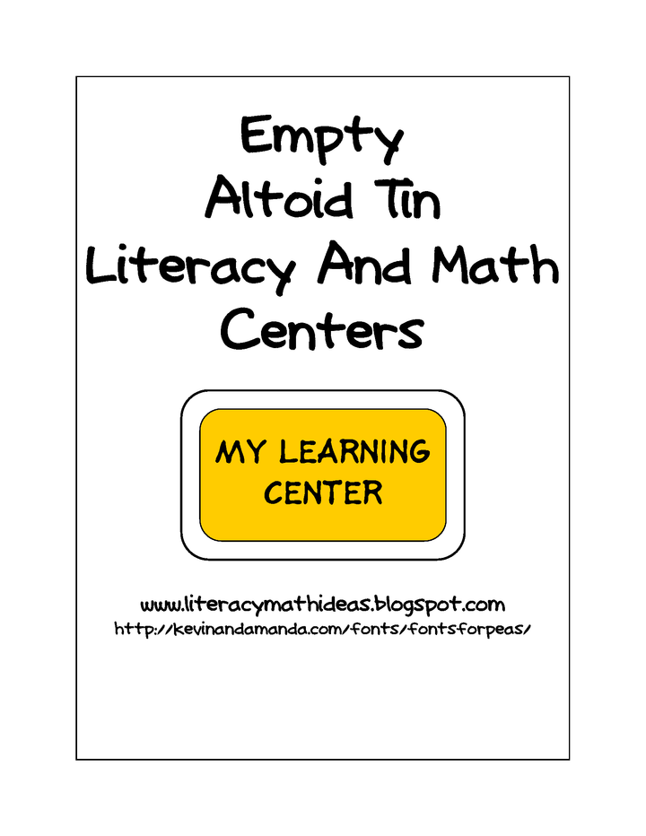 Empty Altoid Tin Centers