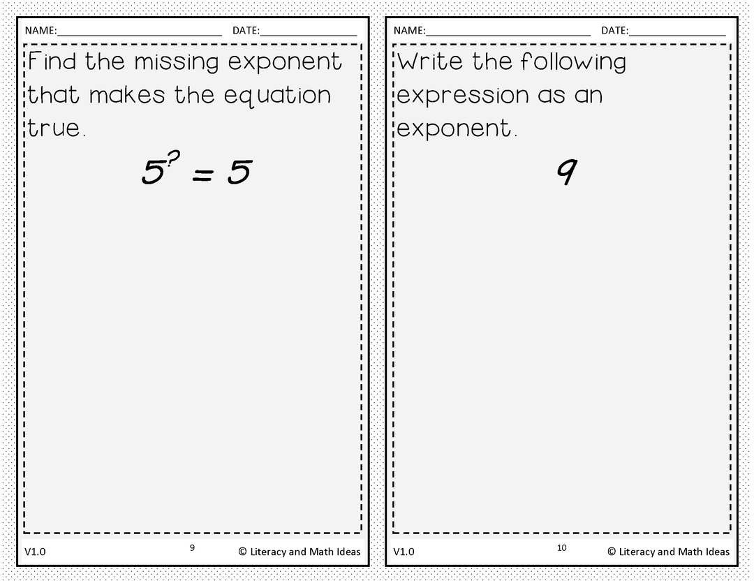 Fundamental Concepts of Exponents Volume 1