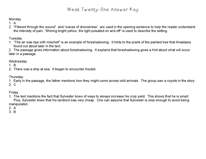 Grade 7 Daily Common Core Reading Practice Weeks 21-25