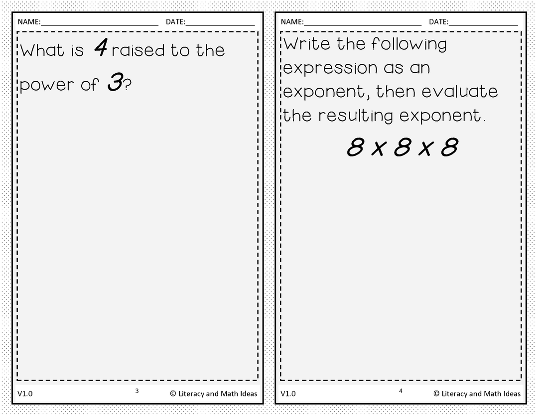 Fundamental Concepts of Exponents Volume 1