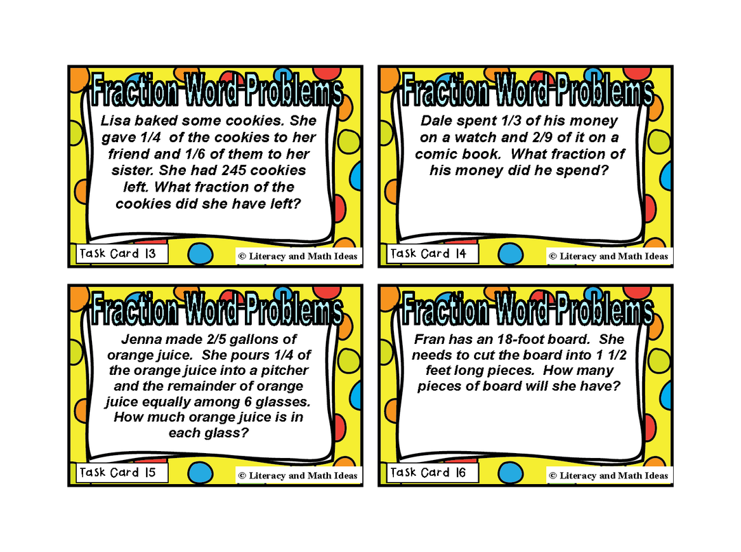 Multi-Step Fraction Word Problems