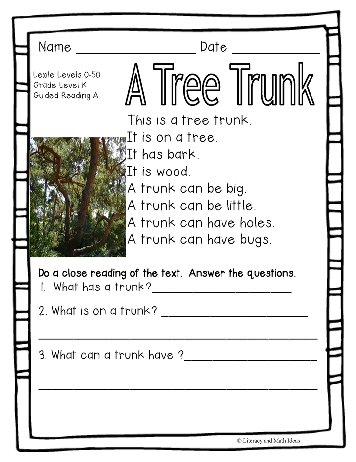 70 Nonfiction Leveled Passages (Plants) Guided Reading Levels A to N