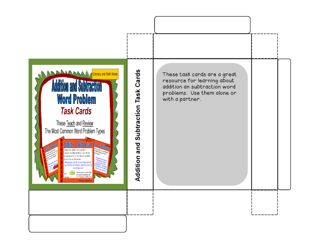 Math Task Cards That Teach and Review Bundle