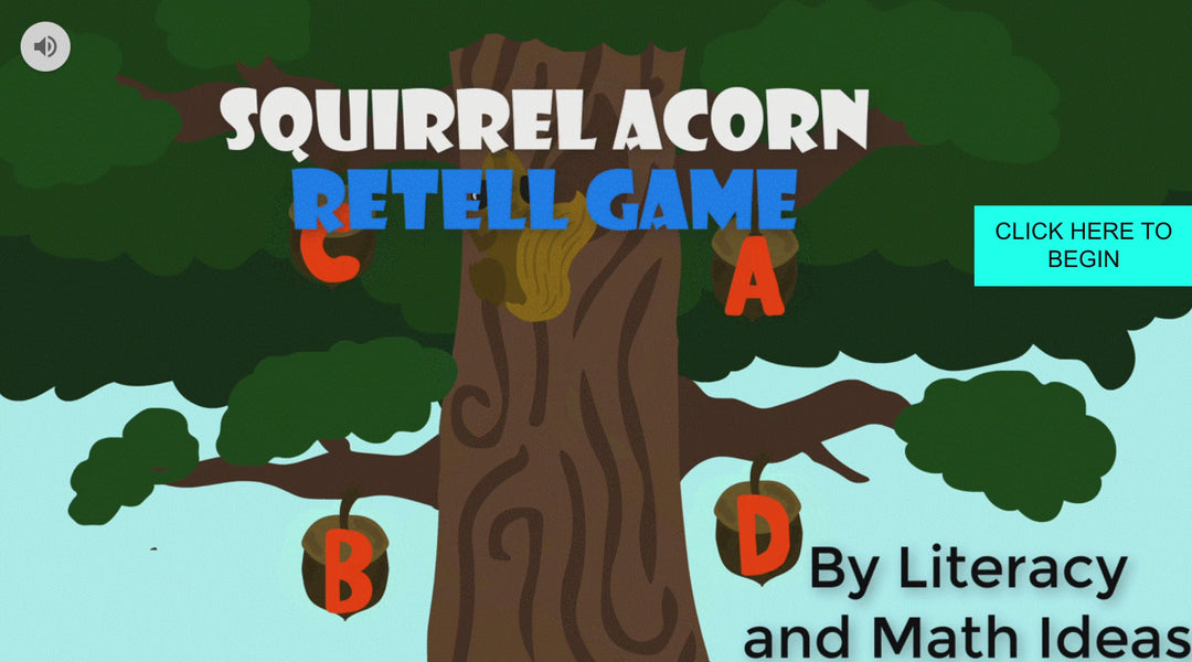 Self-Grading Retell Task Cards + Print~Retell Video Game ~Guided Reading A,B,C,D