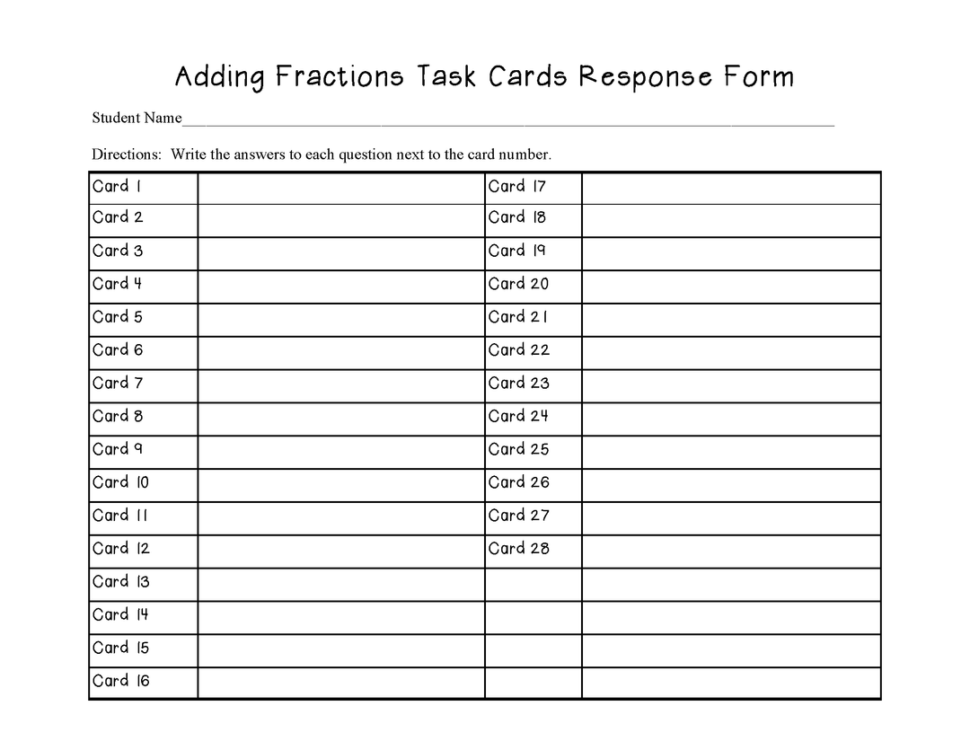 Adding Fractions (Same Denominator)