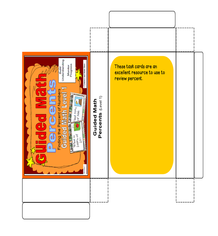 Percents Task Cards (Guided Math Level 1)