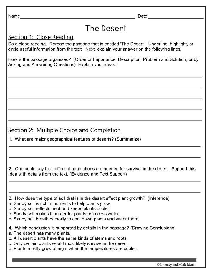 Earth Science Passages Differentiated (Lexiles 625-875)