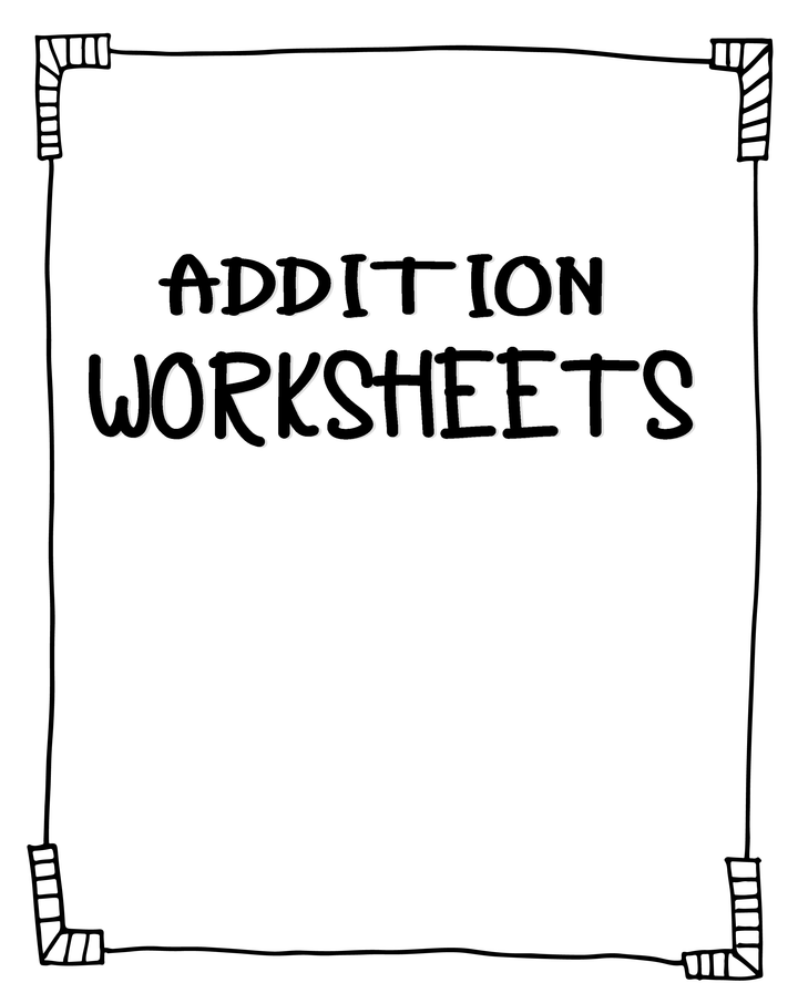 Addition Facts Bundle