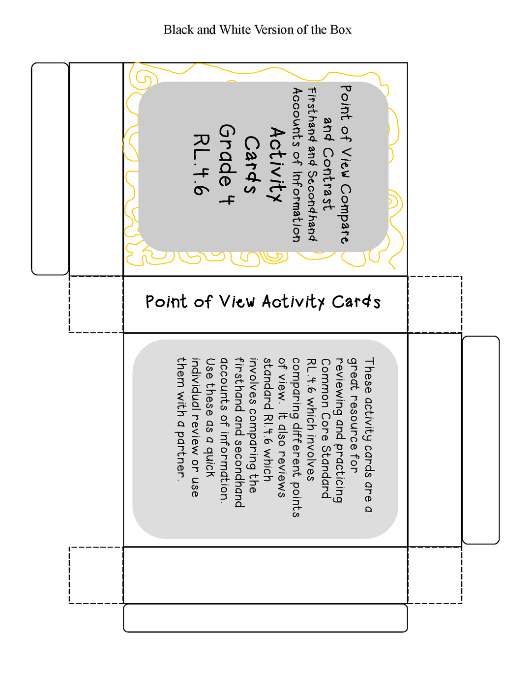 Point of View Grade 4 Common Core RL.4.6 and RI.4.6