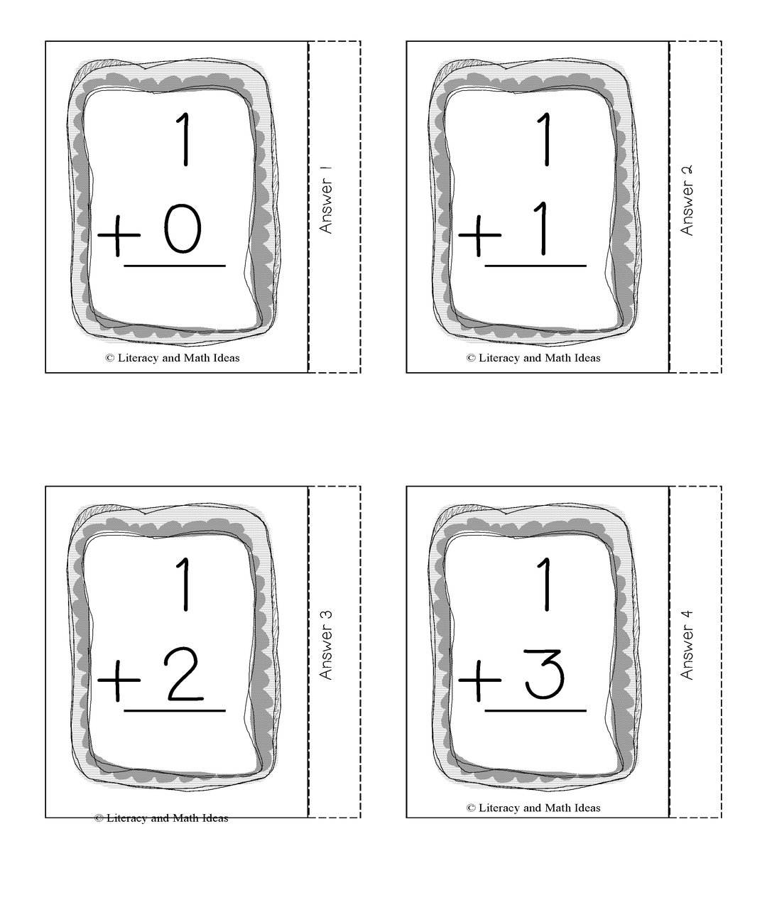 Addition Flashcards (Facts 1-10)