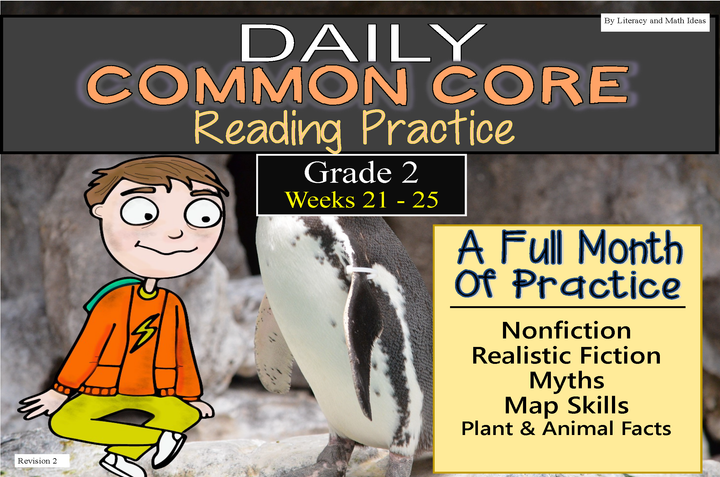 Grade 2 Daily Common Core Reading Practice Weeks 21-25