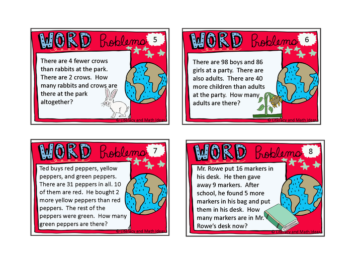 Word Problems: Two-Step Addition and Subtraction Word Problems