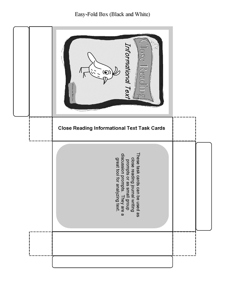 Common Core Close Reading Informational Text Task Cards