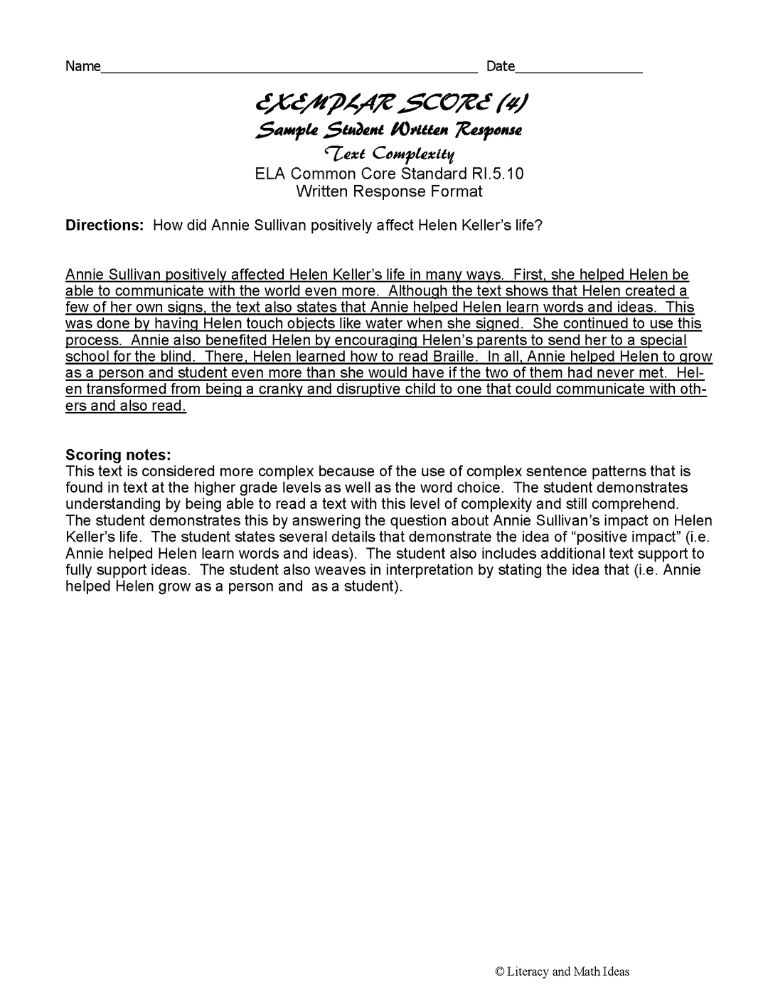 Grade 5 Common Core Reading Assessments (19 Assessments)