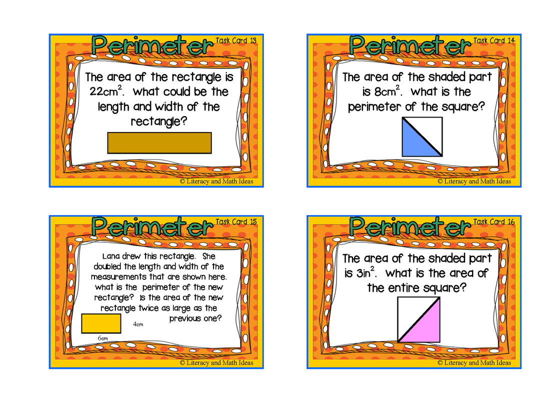 Perimeter Task Cards: Deeper Levels of Understanding