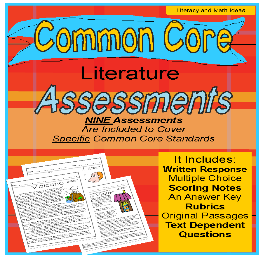 Grade 5 Common Core Literature Assessment Bundle