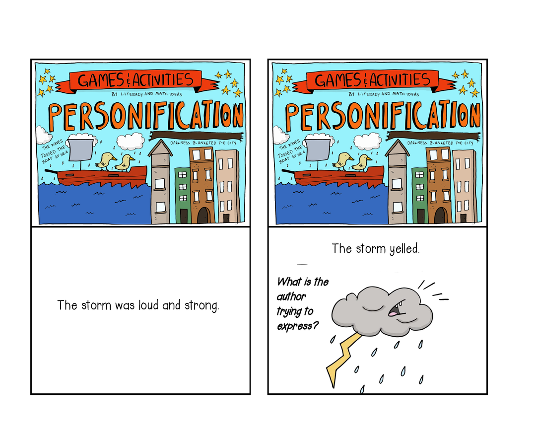 Digital Self-Checking and Printable Personification Games and Activities