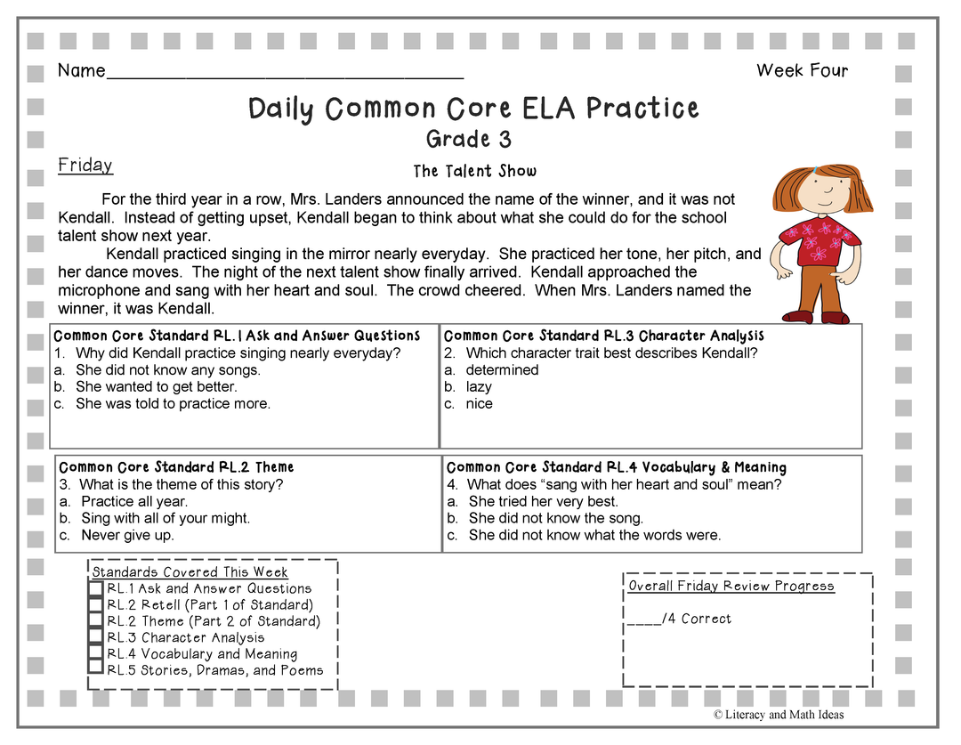 Common Core Standards Bookmarks