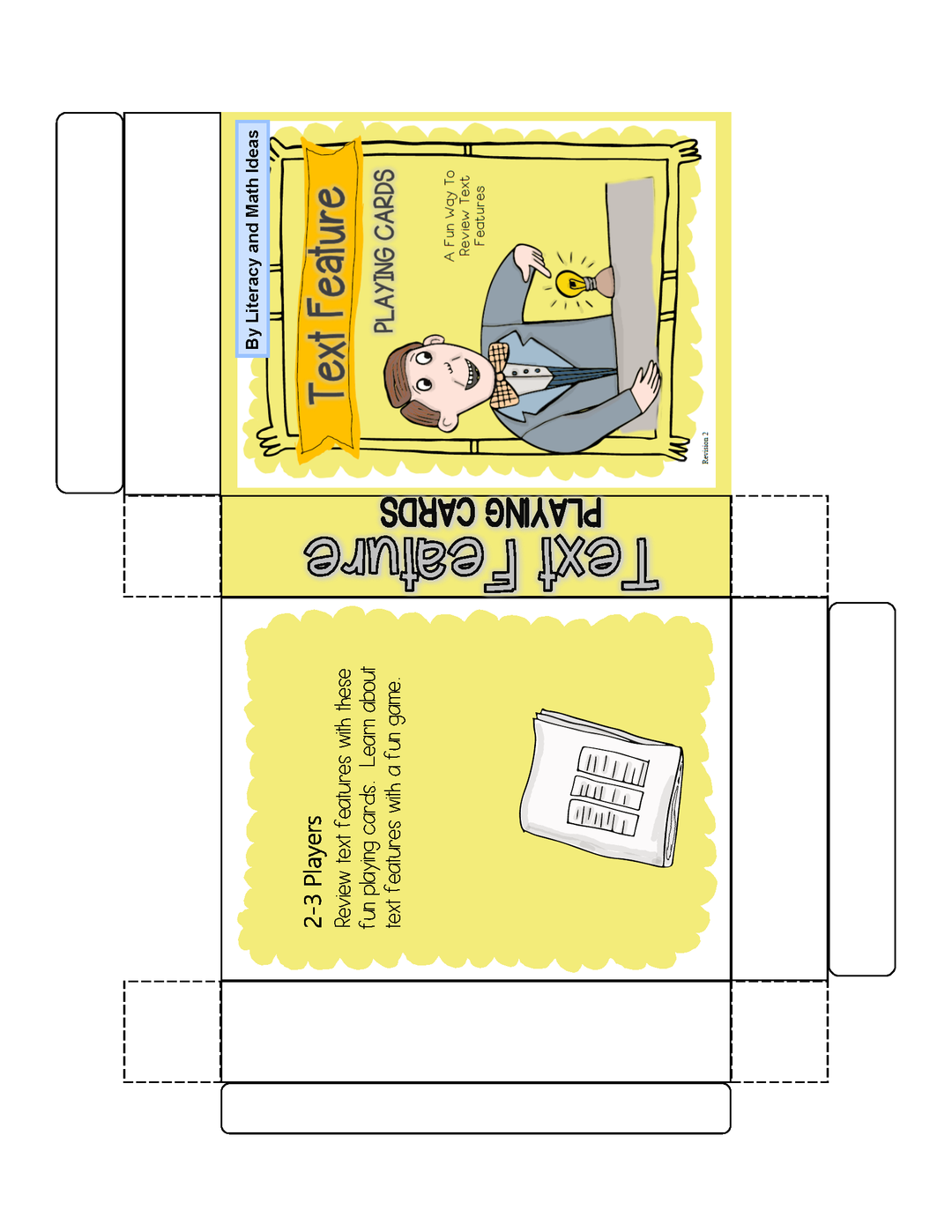 Text Feature Playing Cards