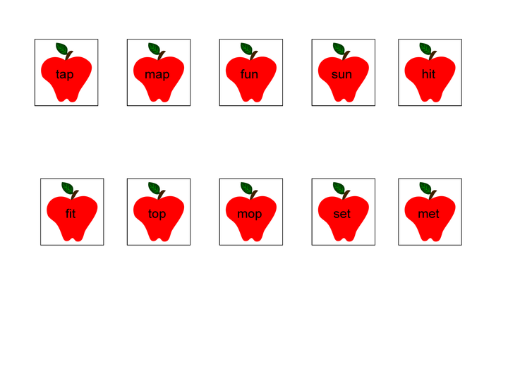 Fall Short Vowel, Consonant Blend, and Long Vowel Sorts