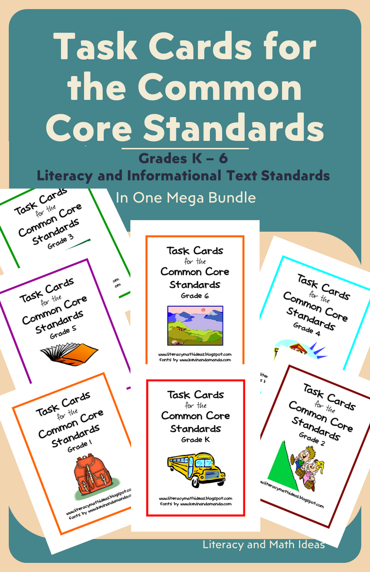 Common Core ELA Task Cards Grades K-6