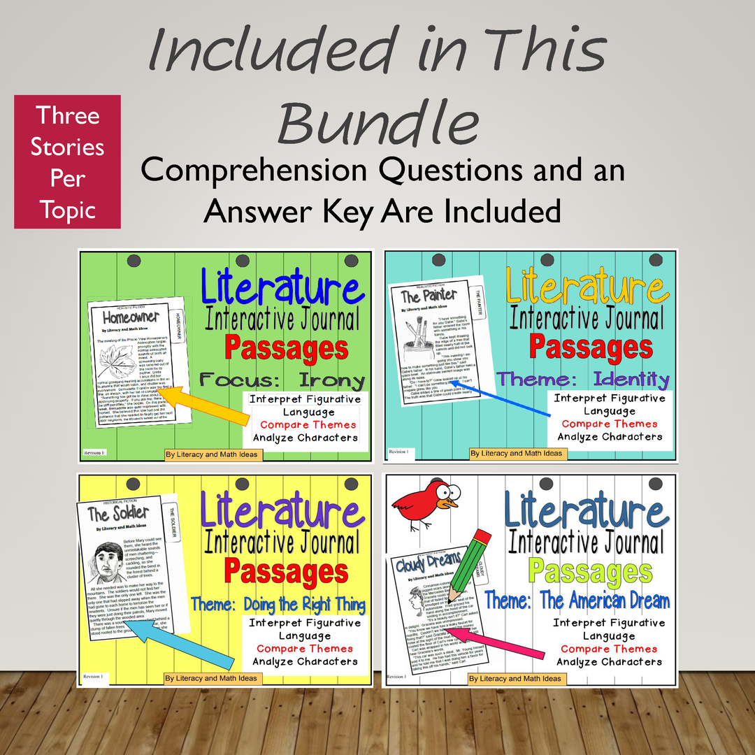 12 Middle School Literature Stories Organized By Theme & Topic (Questions Too)