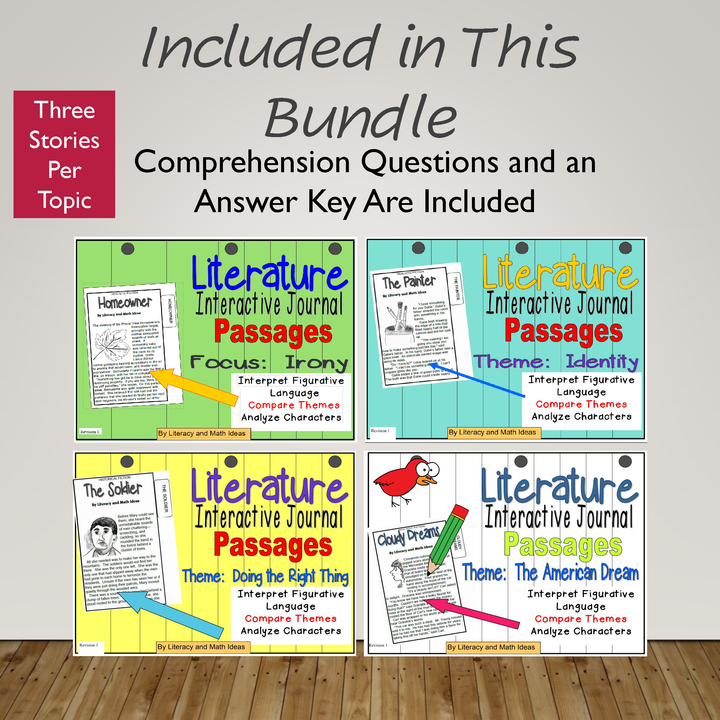 12 Middle School Literature Stories Organized By Theme & Topic (Questions Too)