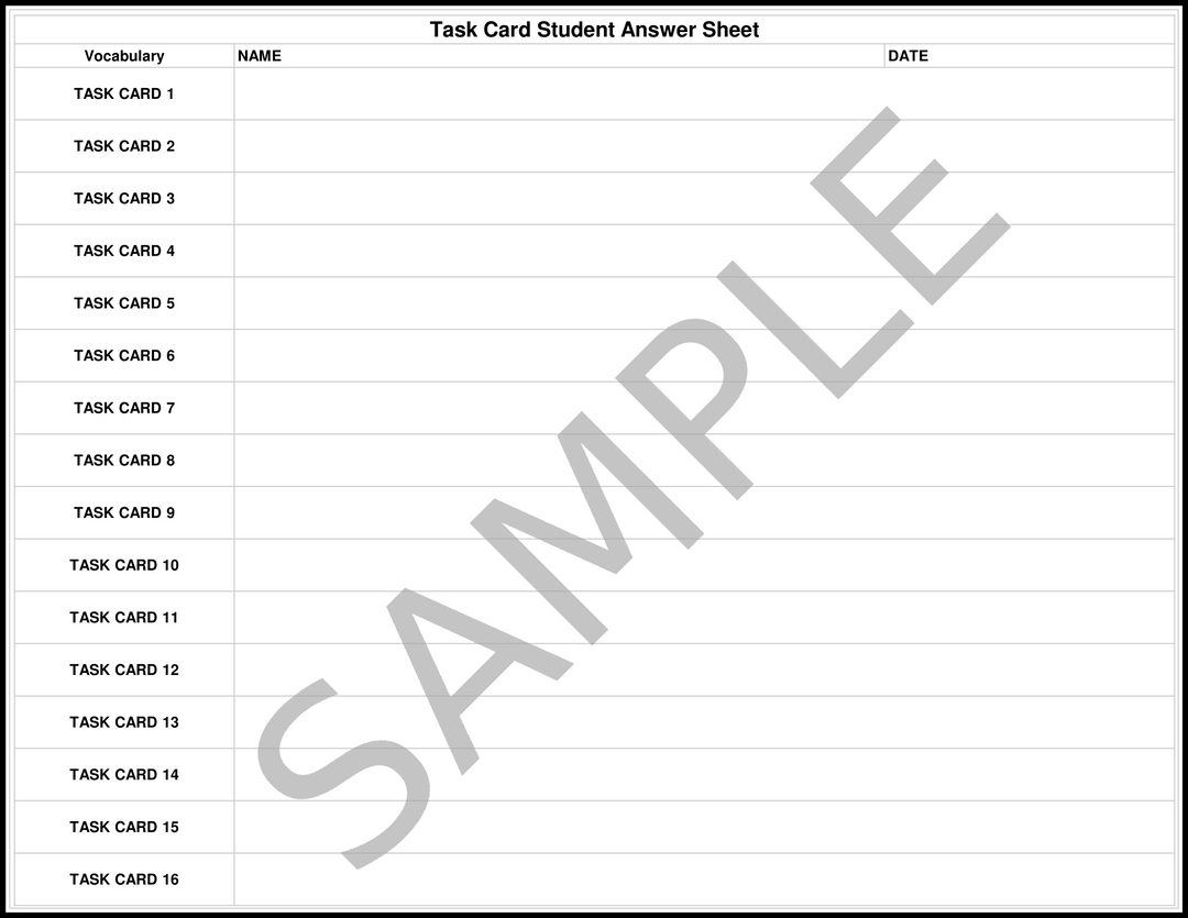 Grade 3 Vocabulary Context Clues Task Cards - CCSS RL.3.4 & RI.3.4