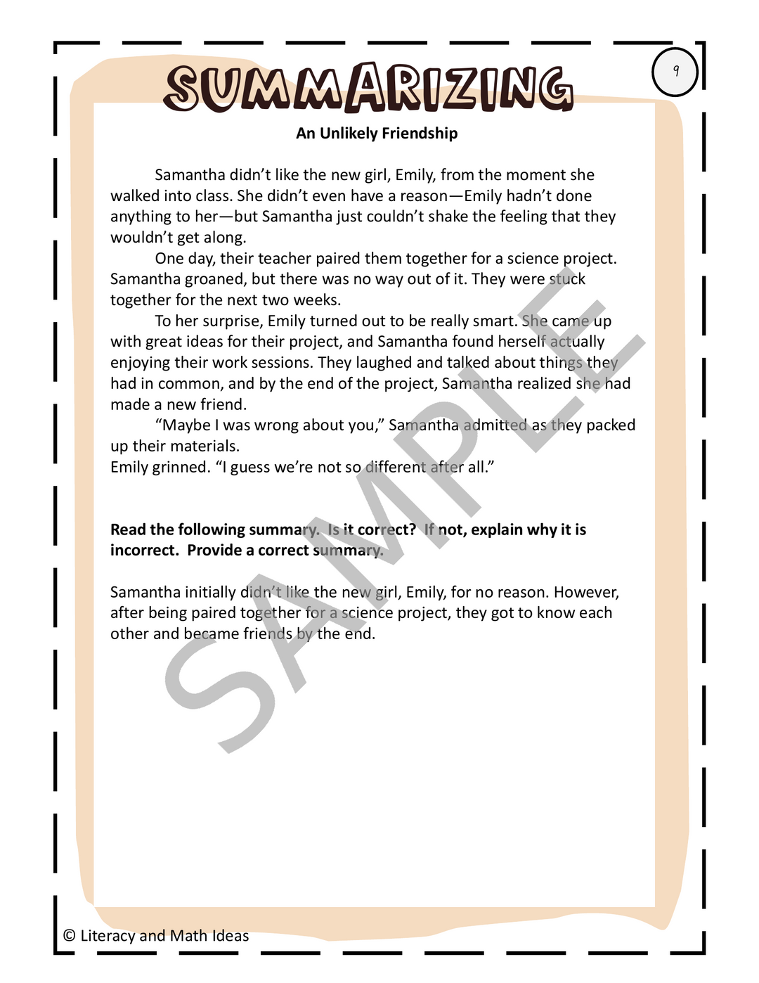 Differentiated Summarizing Task Cards: Marzano Taxonomy Reading Comprehension