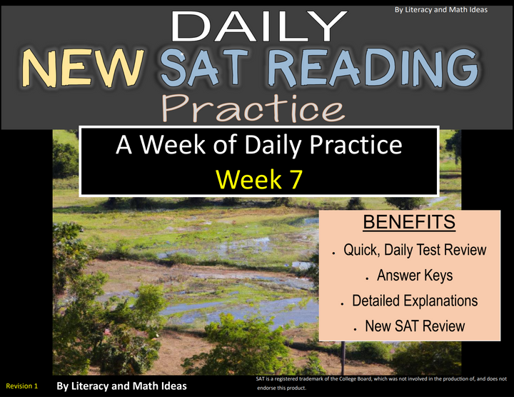 Daily SAT Reading Comprehension Practice - Week 7