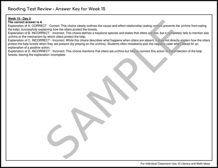 SAT Reading Prep: 10 Months of Daily Spiral Review & Explanations
