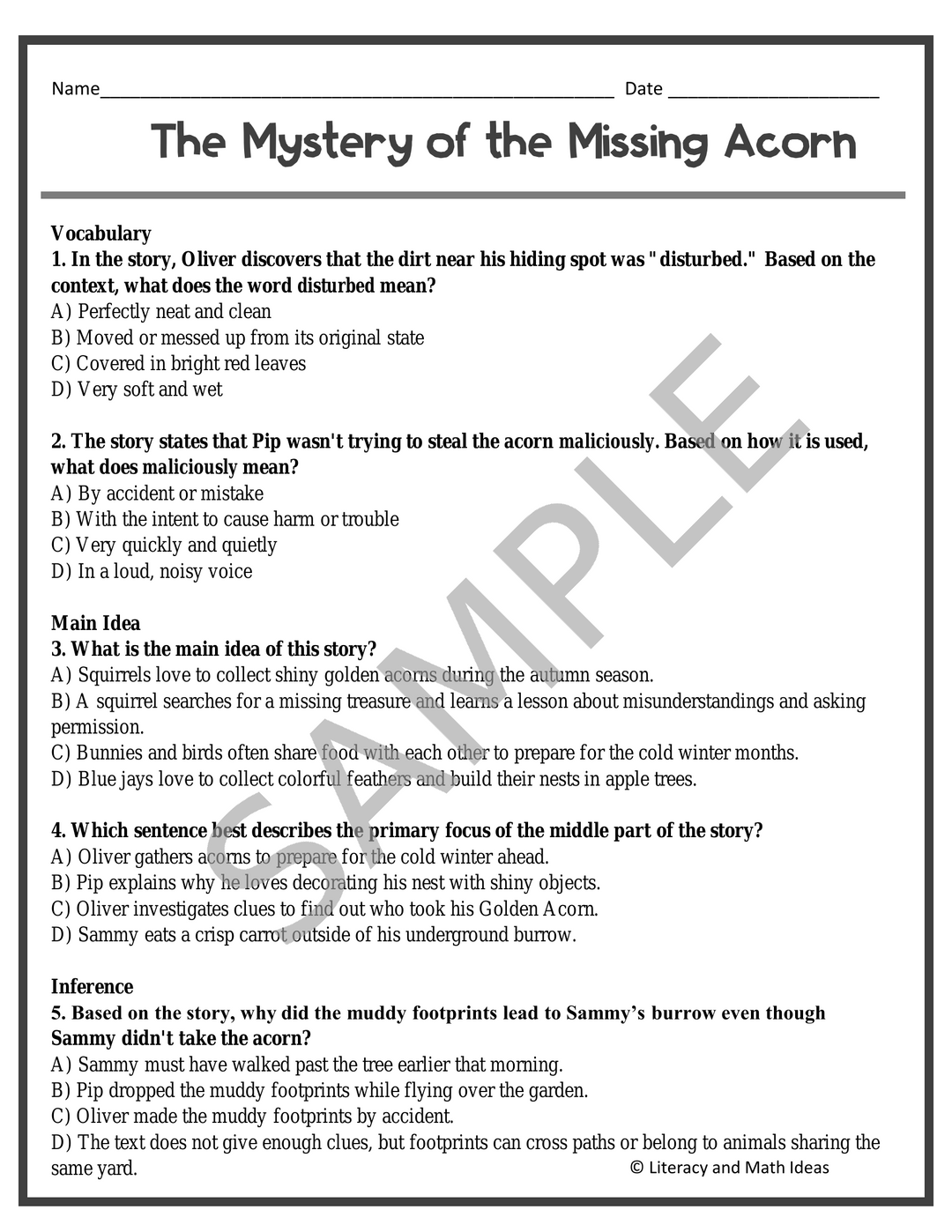 Free 2-Day Substitute Teacher Lesson Plans & Binder for Grades 3-5