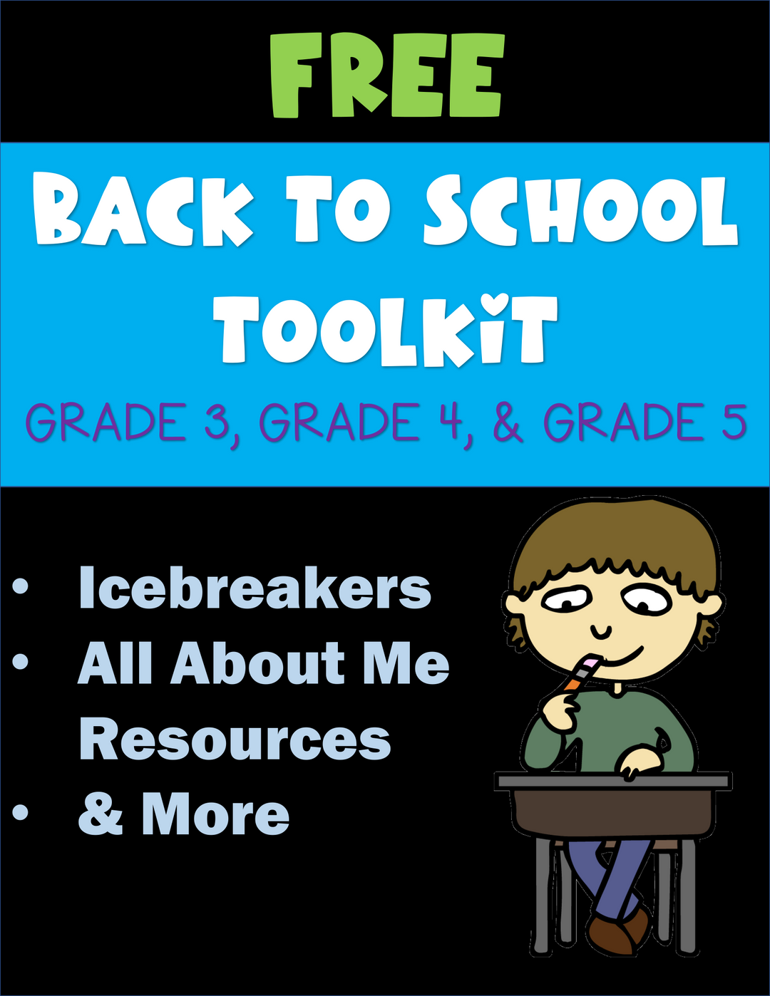 Free Back to School Toolkit: Icebreakers, Activities & Reading Tools for Grades 3-5