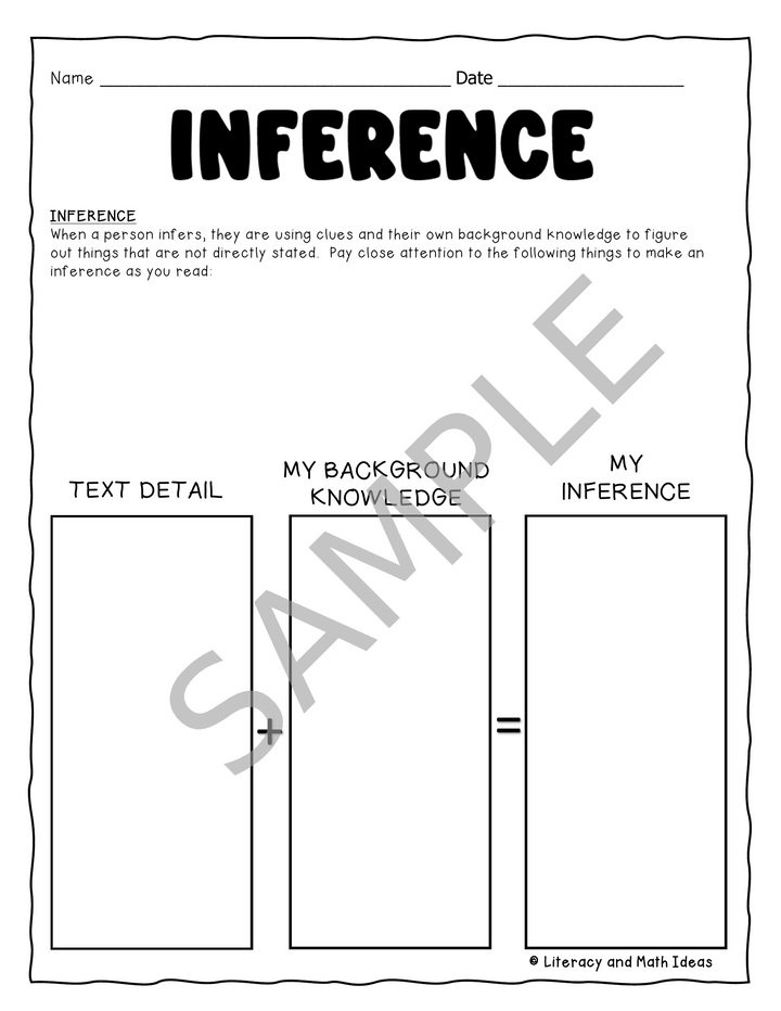 Middle School ELA Reading Comprehension Graphic Organizers