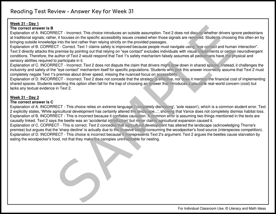 Daily SAT Reading Practice: Weeks 29-32 (Month 8)