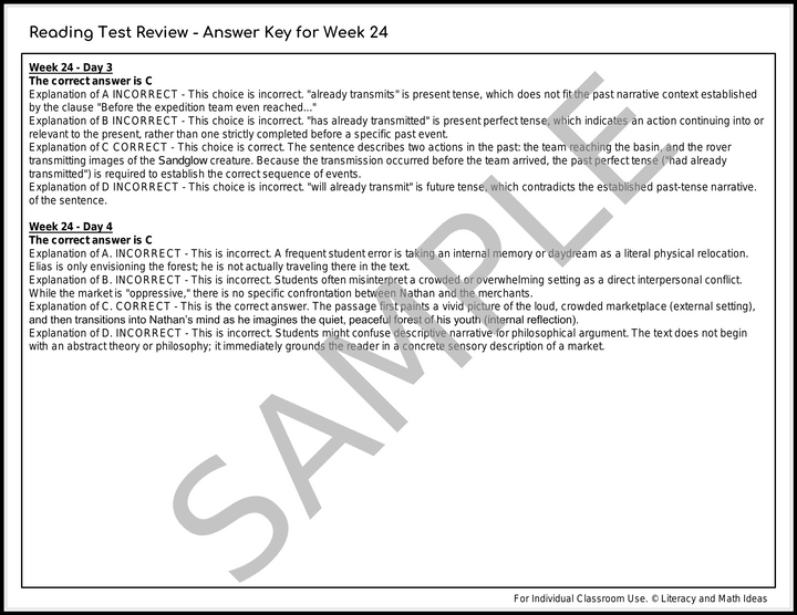 Daily SAT Reading Practice Weeks 21-24: Comprehensive Test Prep