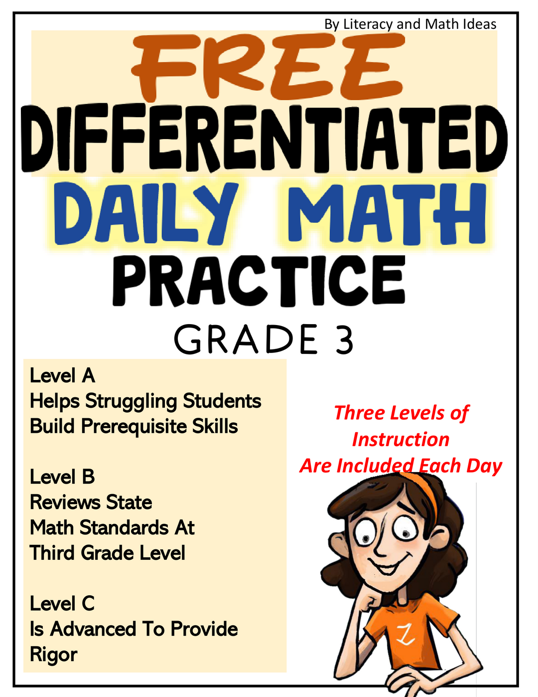Free Grade 3 Differentiated Math State Test Practice